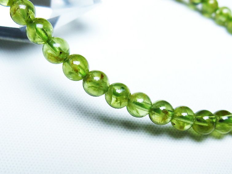 ペリドットブレスレット 5mm [T283-10906] 3枚目