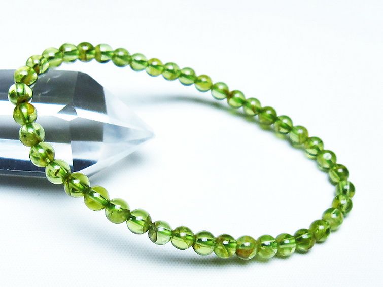 ペリドットブレスレット 5mm [T283-10918] 1枚目