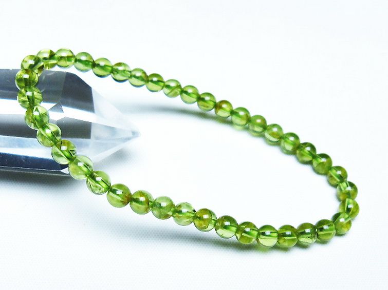 ペリドットブレスレット 5mm [T283-10922] 1枚目
