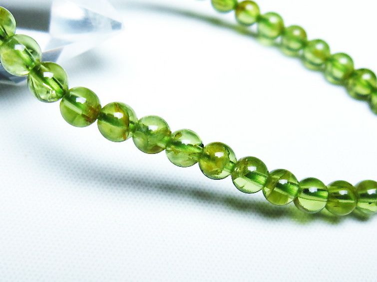 ペリドットブレスレット 5mm [T283-10922] 3枚目