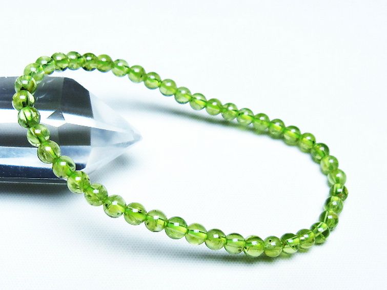 ペリドットブレスレット 4mm [T283-10939] 1枚目