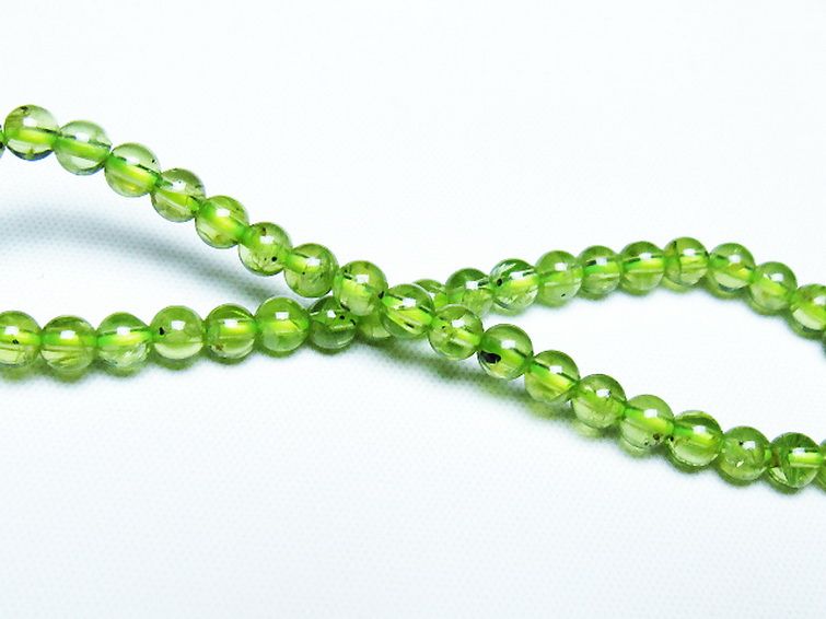 ペリドットブレスレット 4mm [T283-10939] 2枚目