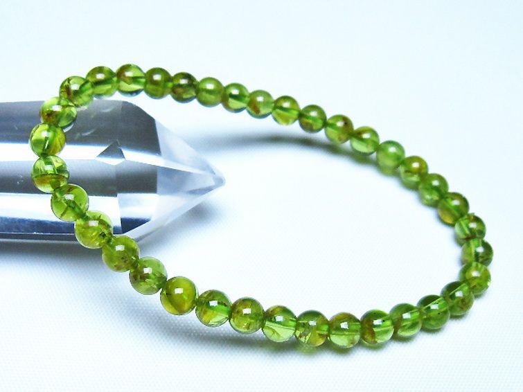 ペリドットブレスレット 5mm [t283-11111] 1枚目