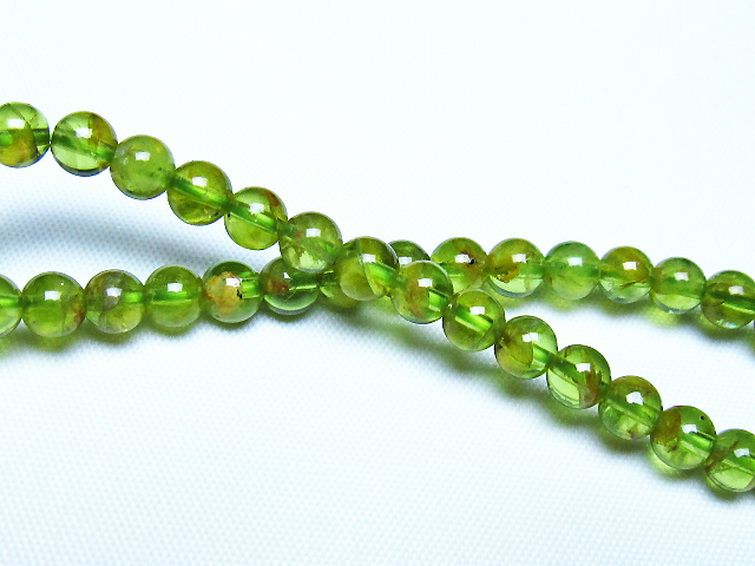 ペリドットブレスレット 5mm [t283-11111] 2枚目