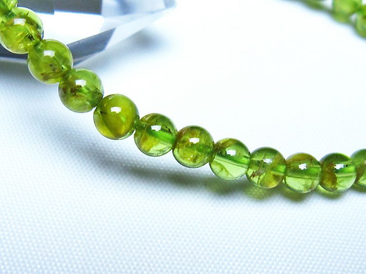 ペリドットブレスレット 5mm [t283-11111] 3枚目