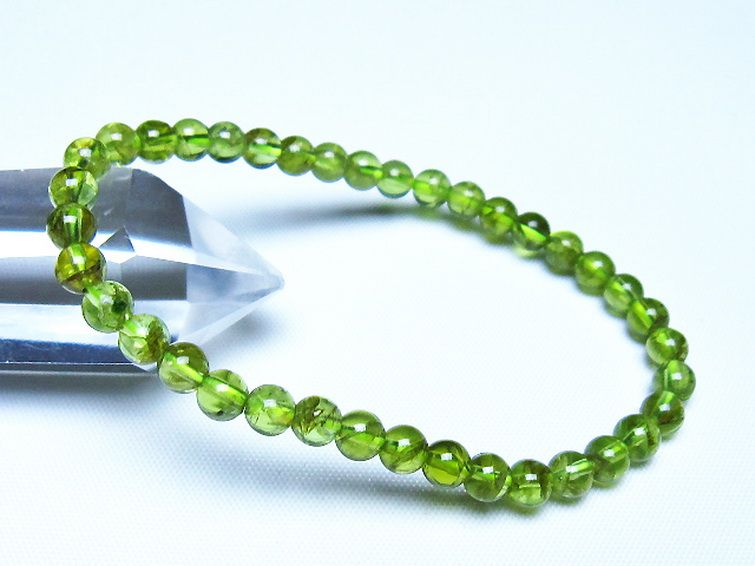 ペリドットブレスレット 5mm [t283-11117] 1枚目