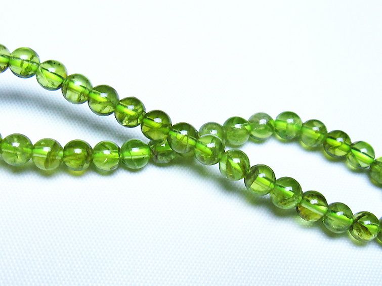 ペリドットブレスレット 5mm [t283-11117] 2枚目