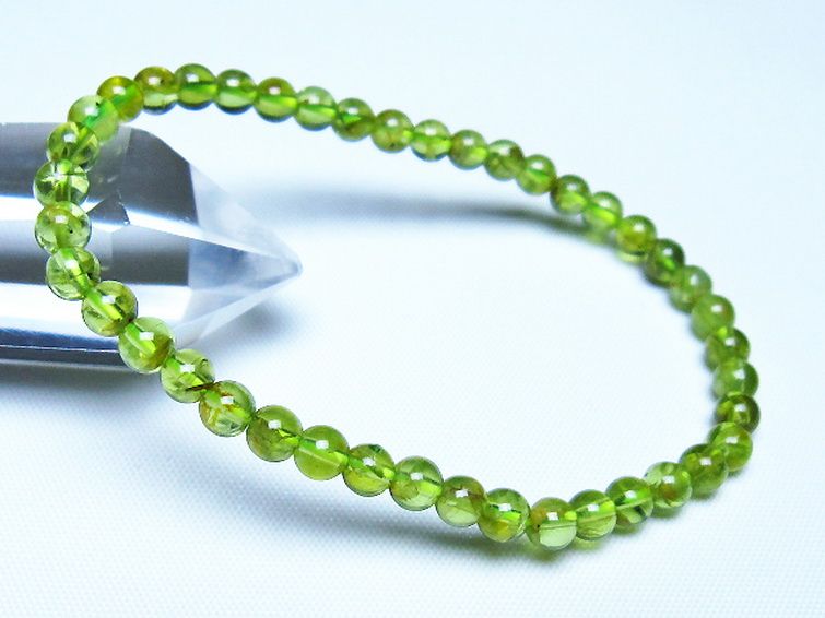 ペリドットブレスレット 5mm [t283-11122] 1枚目