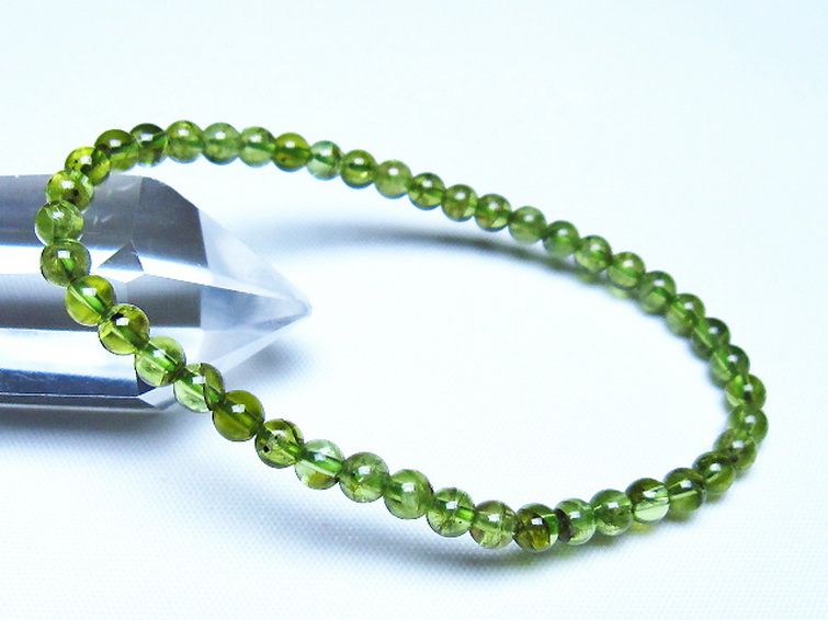 ペリドットブレスレット 4mm [t283-11129] 1枚目