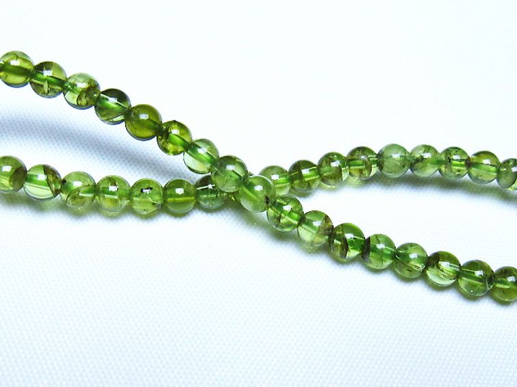 ペリドットブレスレット 4mm [t283-11129] 2枚目