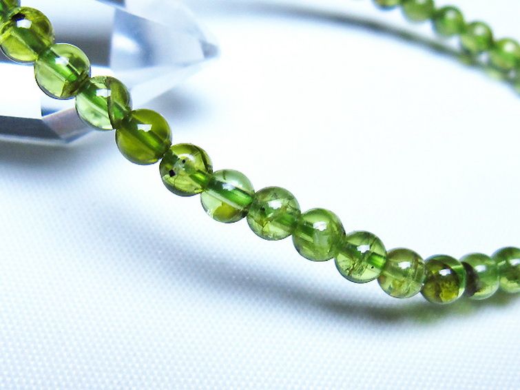 ペリドットブレスレット 4mm [t283-11129] 3枚目