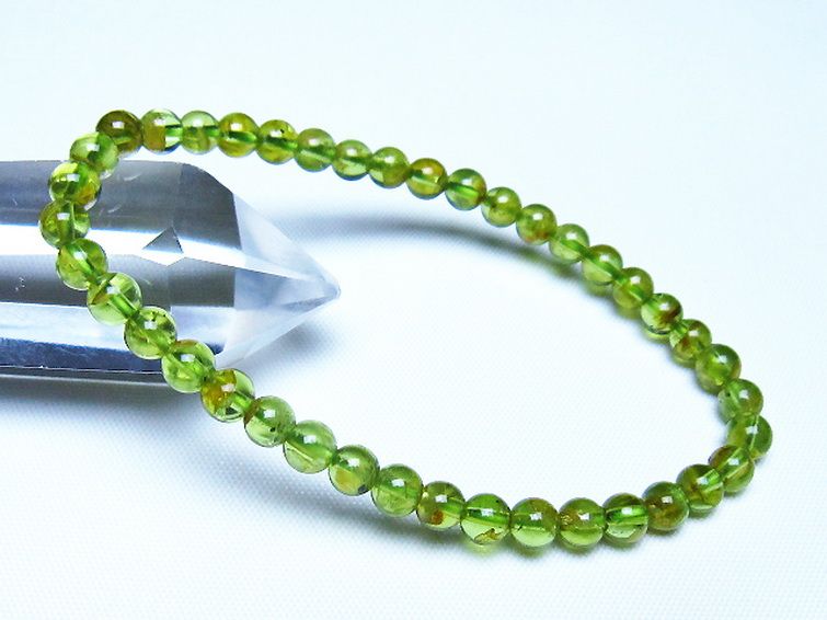 ペリドットブレスレット 5mm [t283-11138] 1枚目