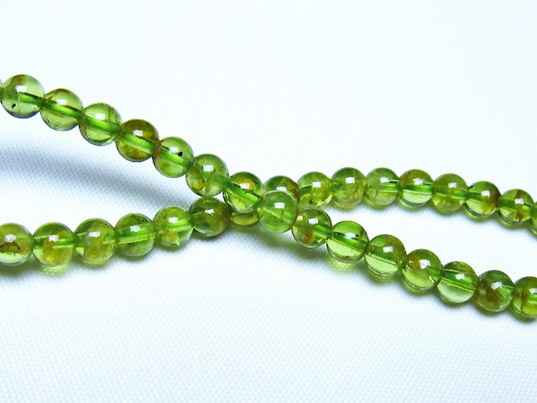 ペリドットブレスレット 5mm [t283-11138] 2枚目