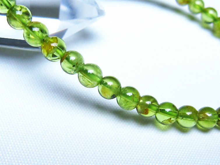 ペリドットブレスレット 5mm [t283-11138] 3枚目