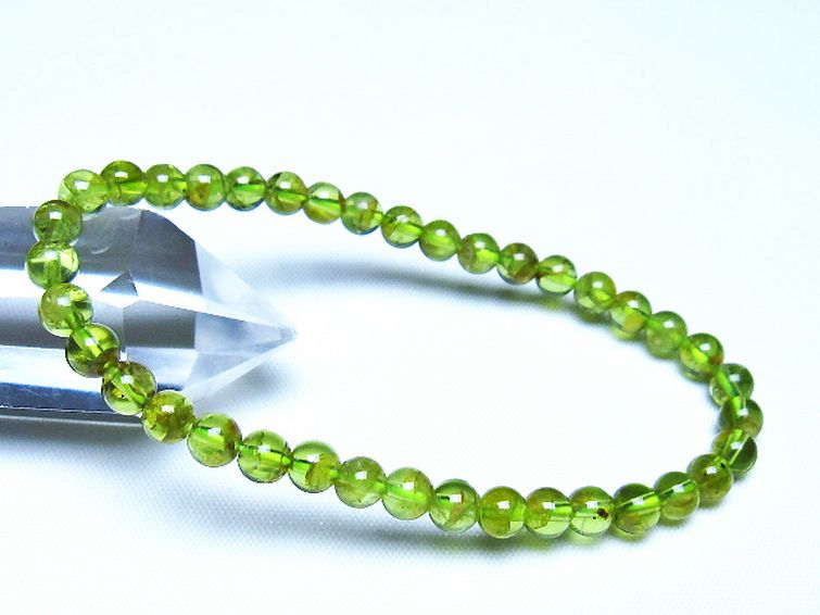 ペリドットブレスレット 5mm [t283-11142] 1枚目