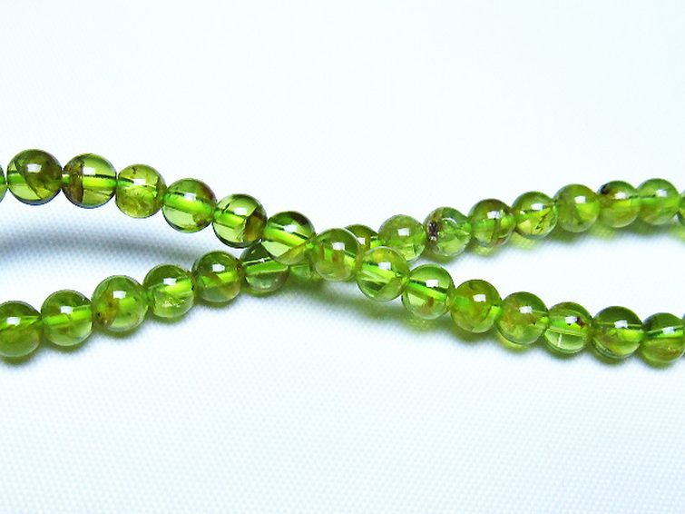 ペリドットブレスレット 5mm [t283-11142] 2枚目