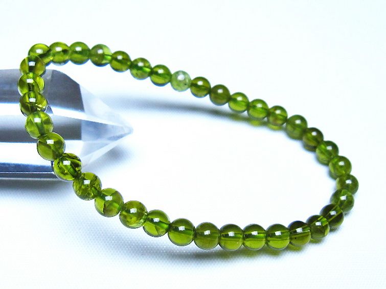 ペリドットブレスレット 5mm [t283-11148] 1枚目
