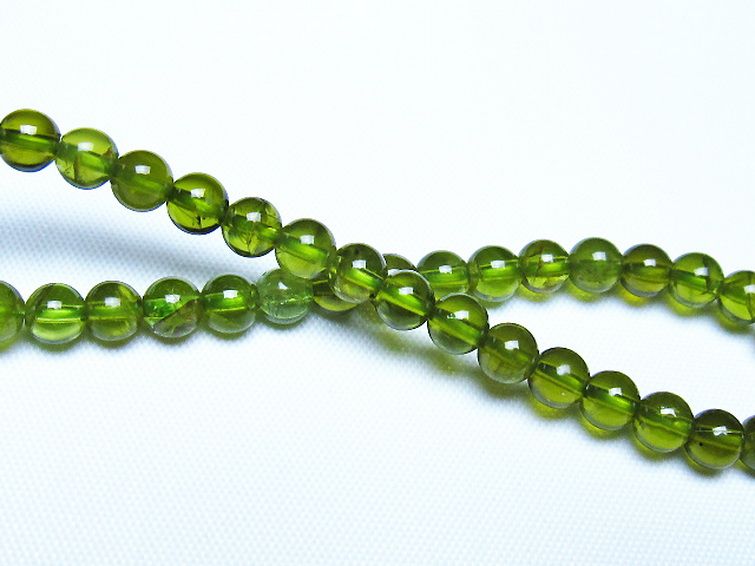 ペリドットブレスレット 5mm [t283-11148] 2枚目