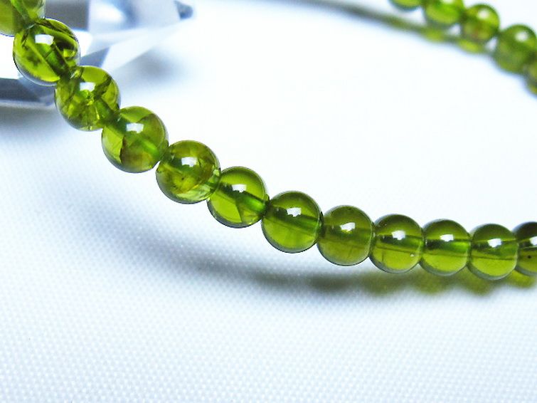 ペリドットブレスレット 5mm [t283-11148] 3枚目