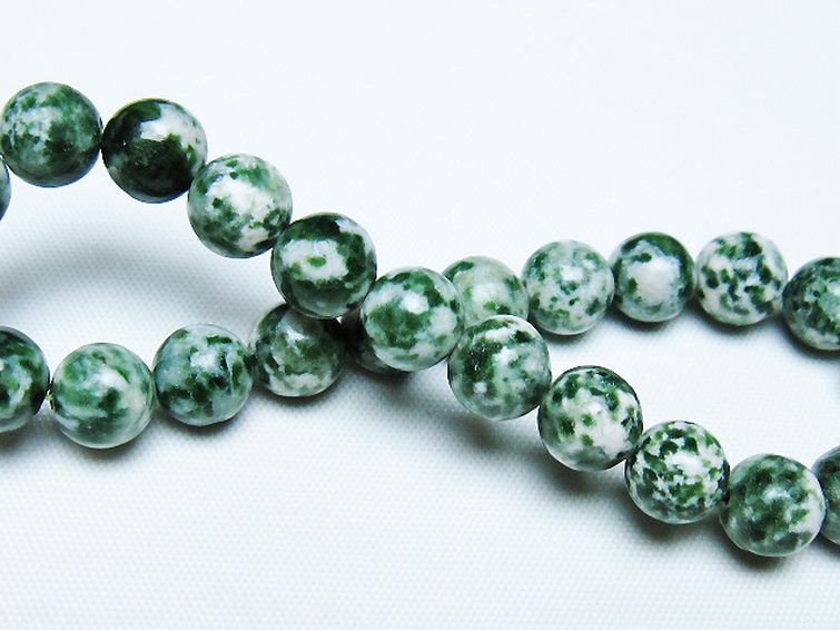 グリーンスポットジャスパー ブレスレット 8mm [T285-1421] 2枚目