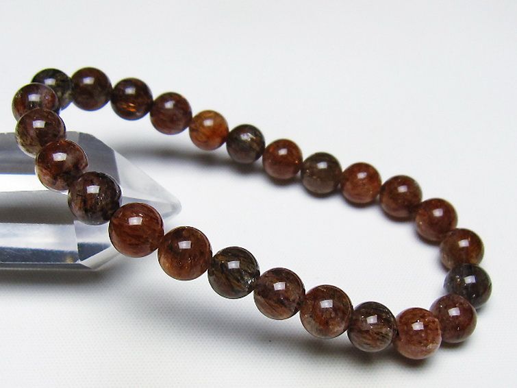 ブラックゴールド スーパーセブン ブレスレット 8mm [t289-7732] 1枚目