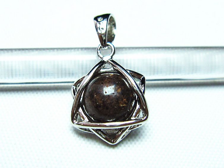 コンドライト「サハラNWA869隕石」ペンダント[T298-586] 2枚目