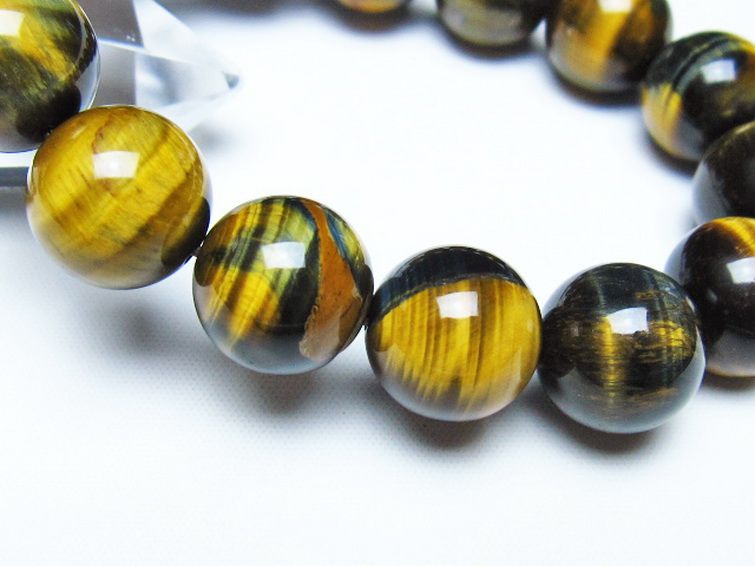 ミックスタイガーアイブレスレット 14mm [t31-6289] 3枚目