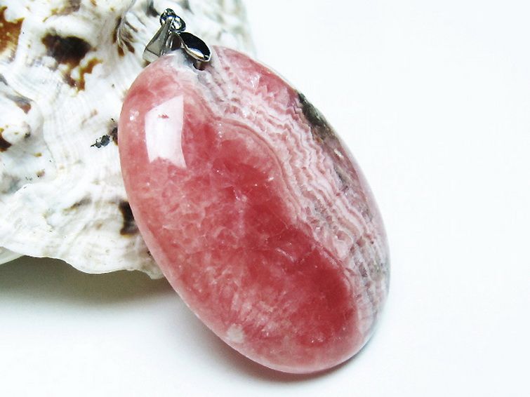 パワーストーン 天然石 インカローズ(ロードクロサイト)ペンダント