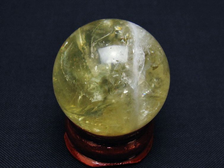 パワーストーン 天然石 シトリン水晶丸玉 30mm [T318-5494]