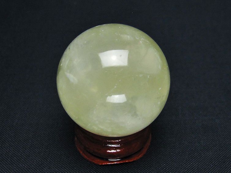 シトリン水晶丸玉 32mm [T318-5930] 3枚目