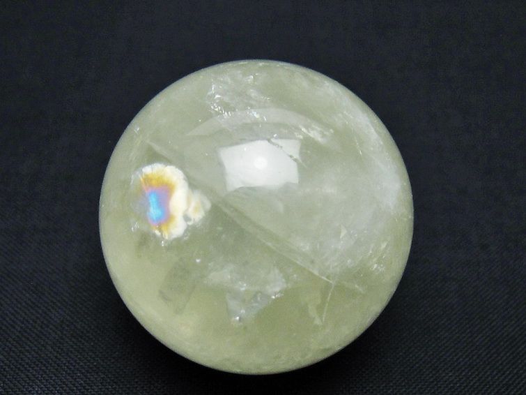 シトリン水晶丸玉 36mm [T318-6049] 1枚目