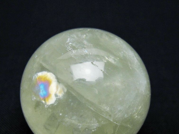 シトリン水晶丸玉 36mm [T318-6049] 2枚目