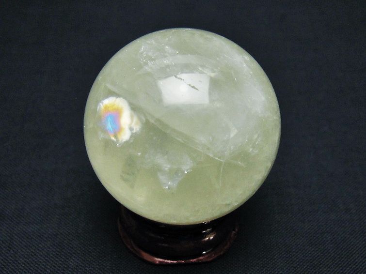 シトリン水晶丸玉 36mm [T318-6049] 3枚目