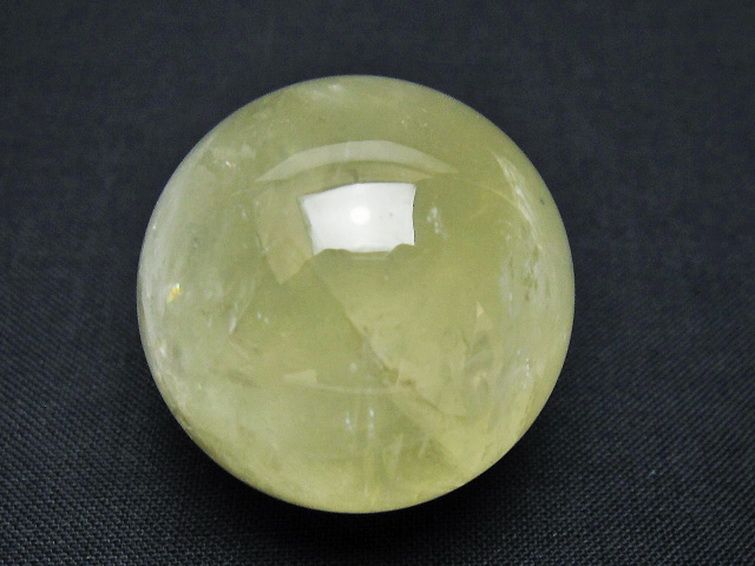 シトリン水晶丸玉 32mm [T318-6096] 1枚目