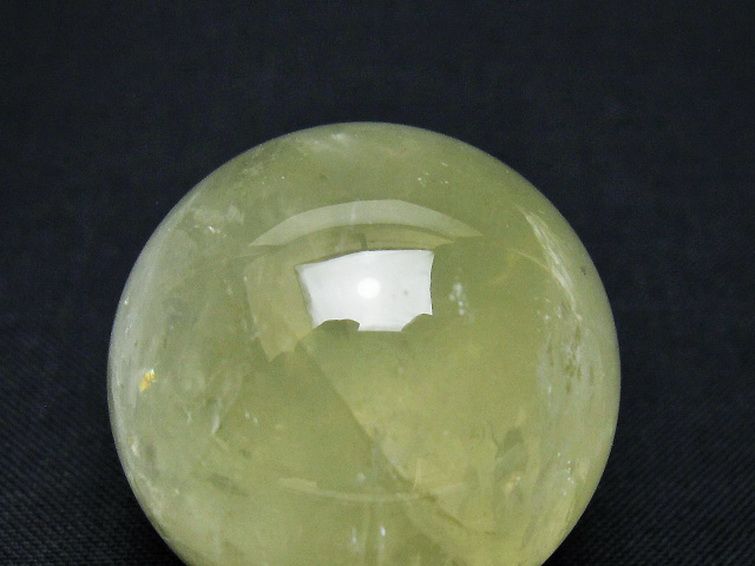 シトリン水晶丸玉 32mm [T318-6096] 2枚目