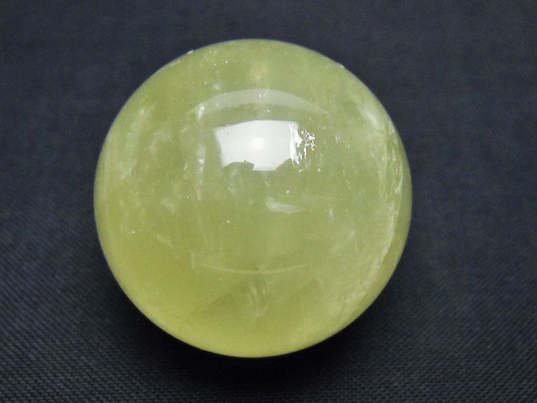 シトリン水晶丸玉 30mm [T318-6180] 1枚目