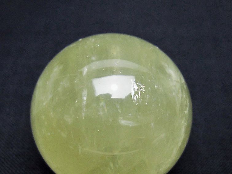 シトリン水晶丸玉 30mm [T318-6180] 2枚目