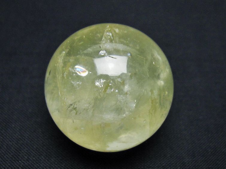 シトリン水晶丸玉 31mm [T318-6183] 1枚目