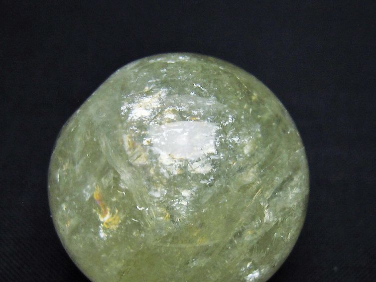 シトリン水晶丸玉 33mm [T318-6195] 2枚目