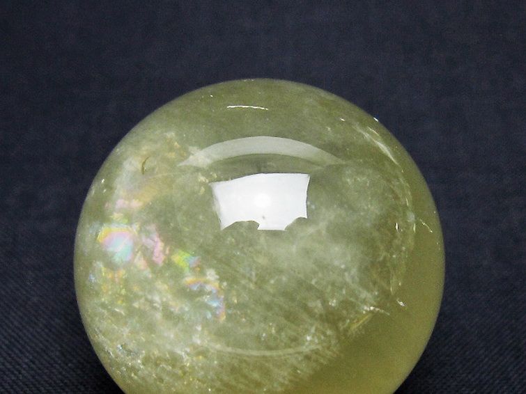 シトリン水晶丸玉 35mm [T318-6207] 2枚目