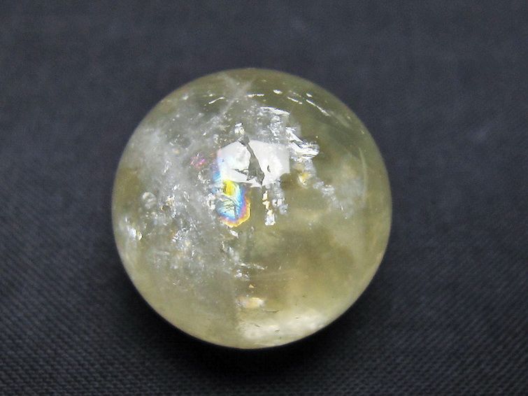 シトリン水晶丸玉 23mm [t318-6368] 1枚目