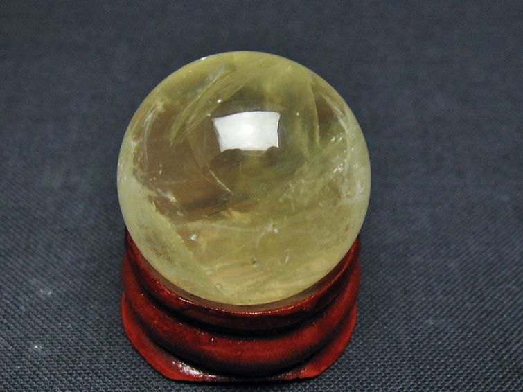 シトリン水晶丸玉 24mm [t318-6372] 3枚目