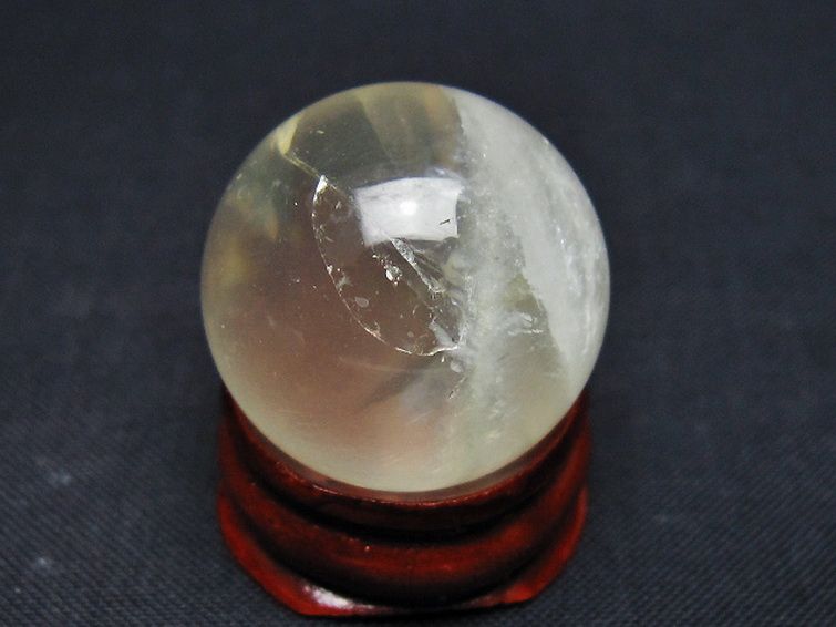 シトリン水晶丸玉 24mm [t318-6378] 3枚目