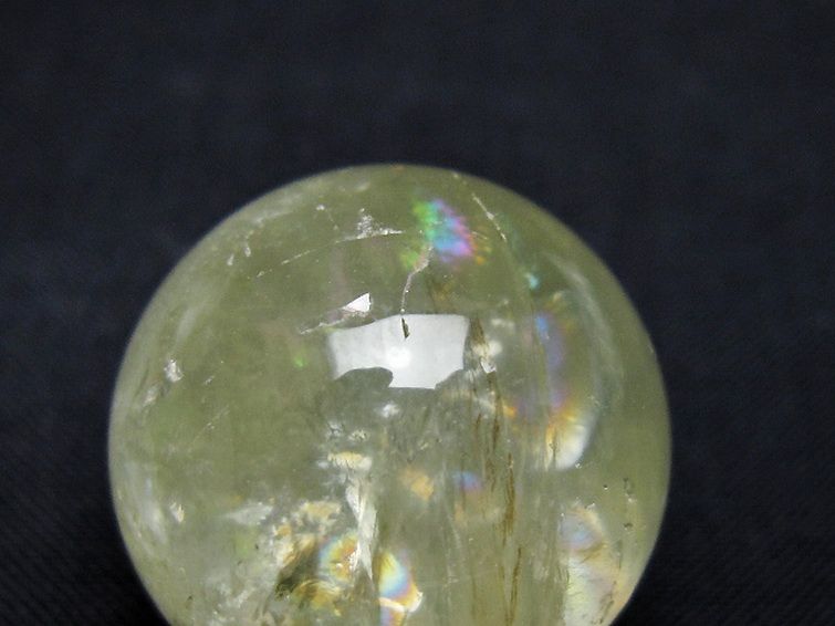 シトリン水晶丸玉 25mm [t318-6382] 2枚目