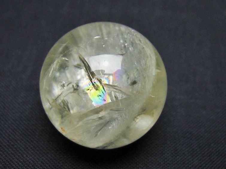 シトリン水晶丸玉 25mm [t318-6399] 1枚目