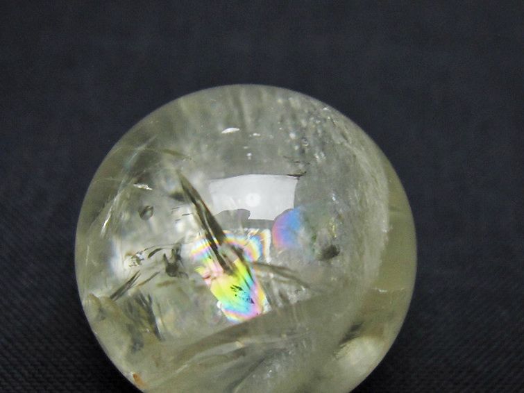 シトリン水晶丸玉 25mm [t318-6399] 2枚目