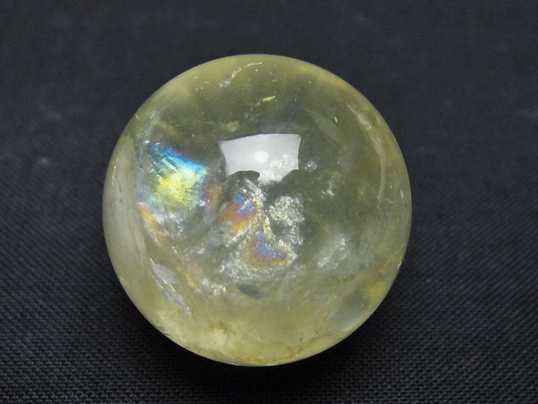 シトリン水晶丸玉 25mm [t318-6406] 1枚目