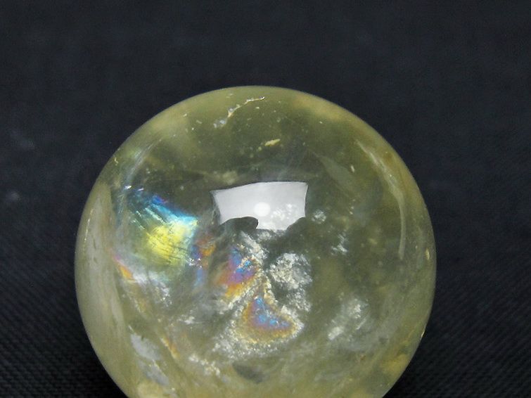 シトリン水晶丸玉 25mm [t318-6406] 2枚目