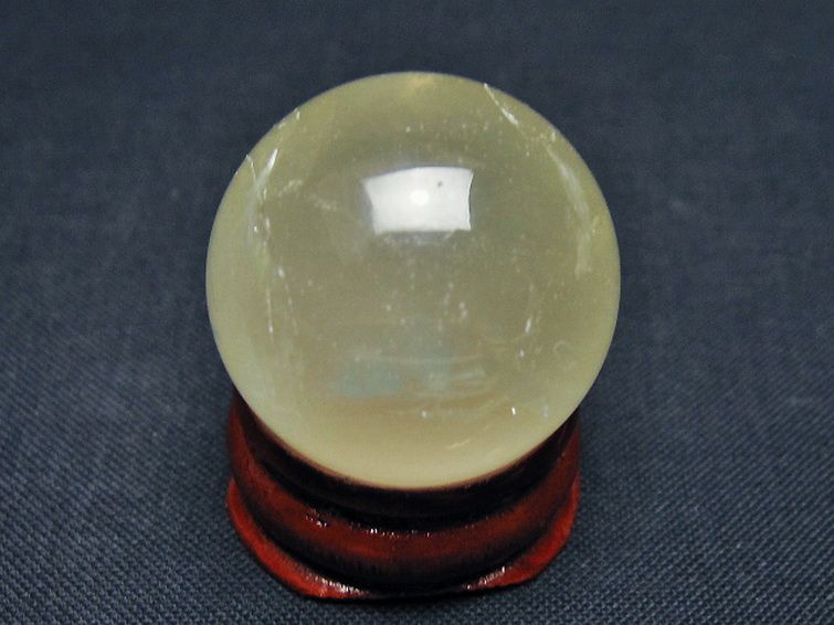 シトリン水晶丸玉 26mm [t318-6409] 3枚目