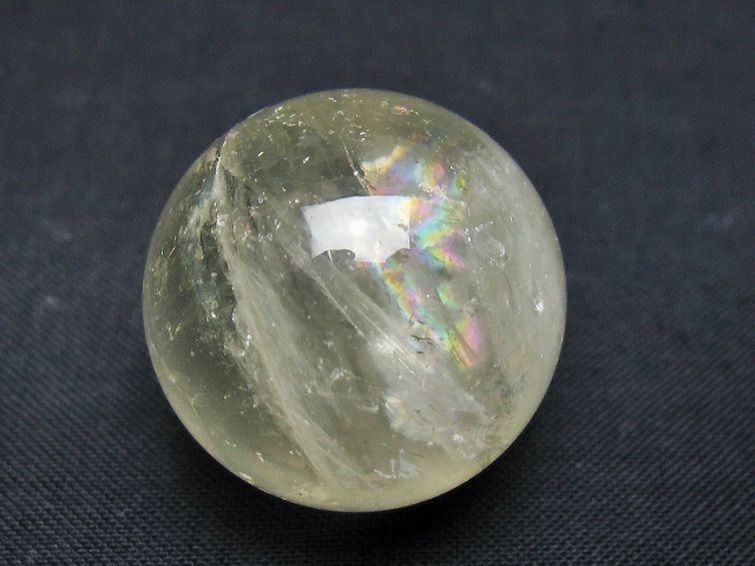 シトリン水晶丸玉 27mm [t318-6410] 1枚目